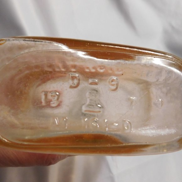 Carnival Glass Schenley's Golden Wedding Whiskey Bottle Vintage - Picture 4 of 7